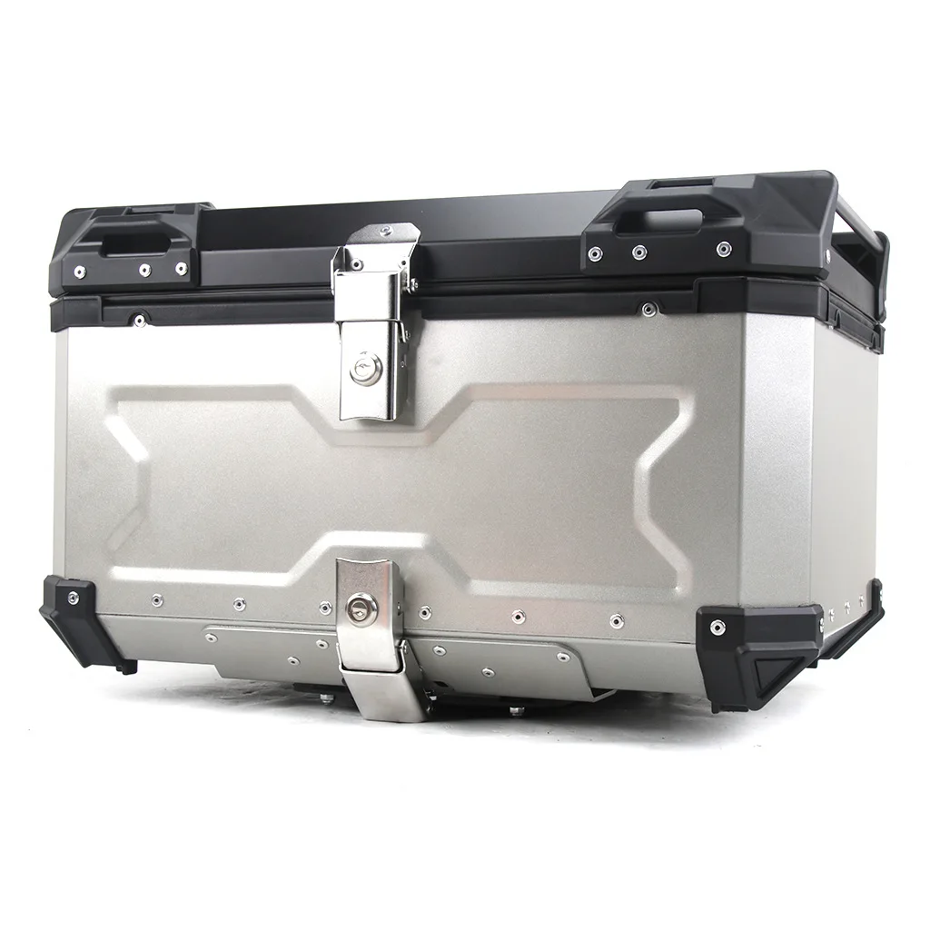 

Mosaike 45L High Quality Trunk Black Top Case Aluminum Alloy Tail Boxes Motorcycle Side Box