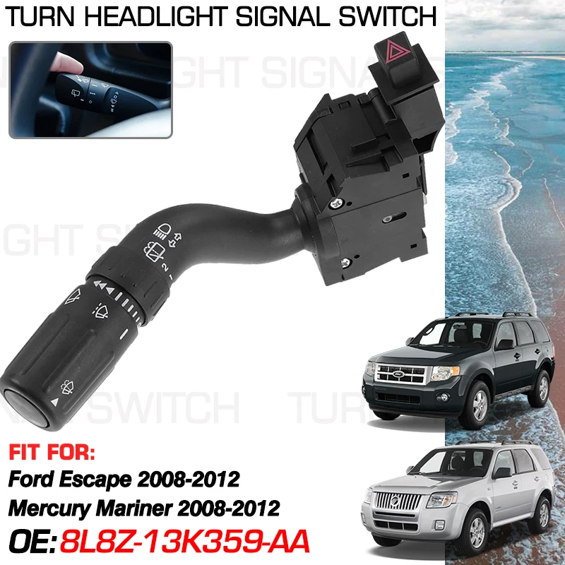 For Ford Escape Mazda Tribute Mercury Mariner 2008-2012 Accessories Car Turn Signal Headlight Switch 8L8Z-13K359-AA ZZC066110