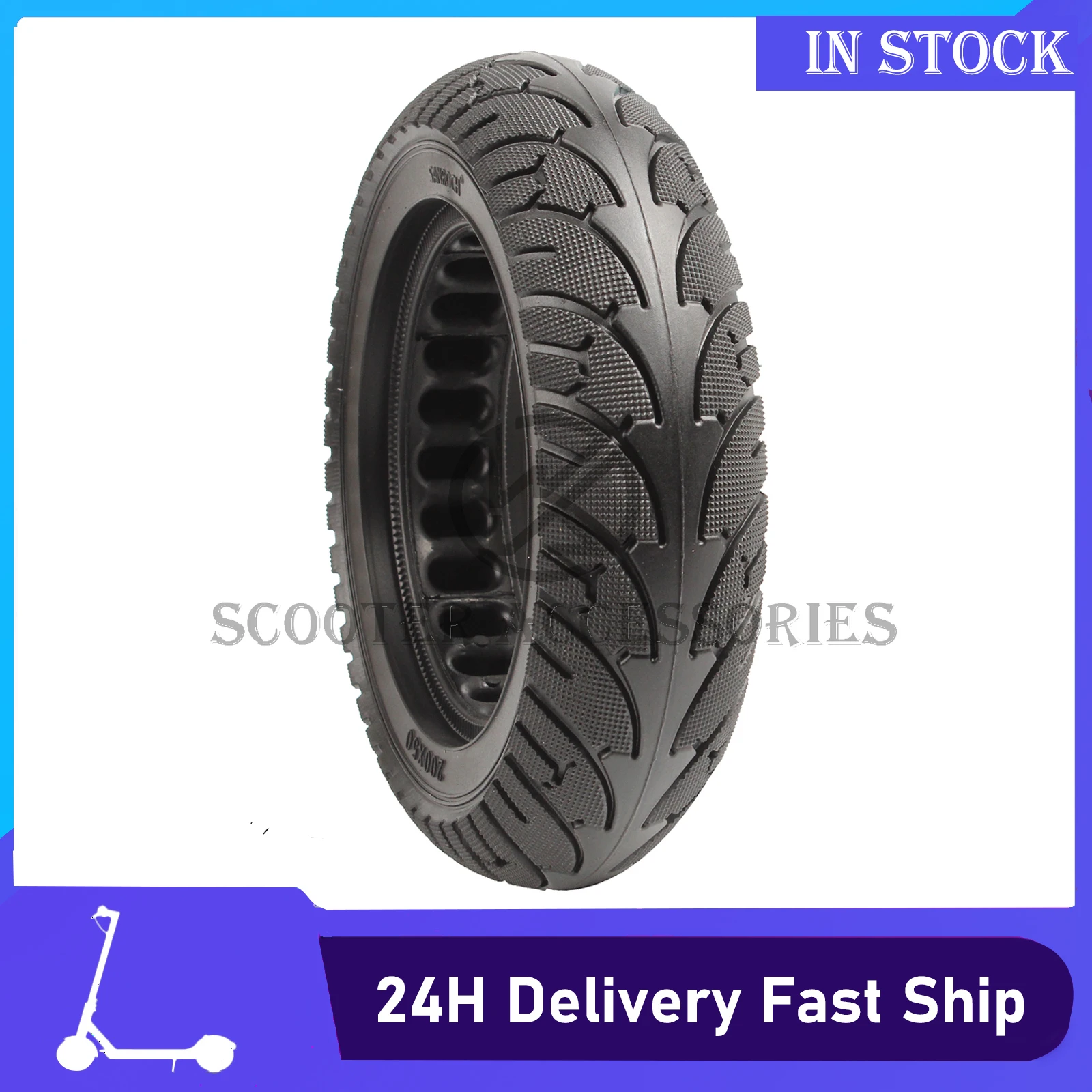 For E-twow Front Wheel Speedway Mini 4 Pro Rear Wheel 8 Inch Electric Scooter Tire Parts Risingsun 200x50 Solid Parts