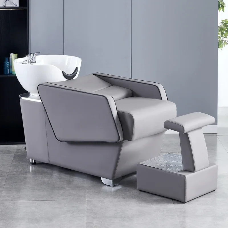 Beauty Salon Washing Chair Professional Hair Spa Massage Bed Stylist Shampoo Basin Hairdressing Stock Cama Abatible Makeup