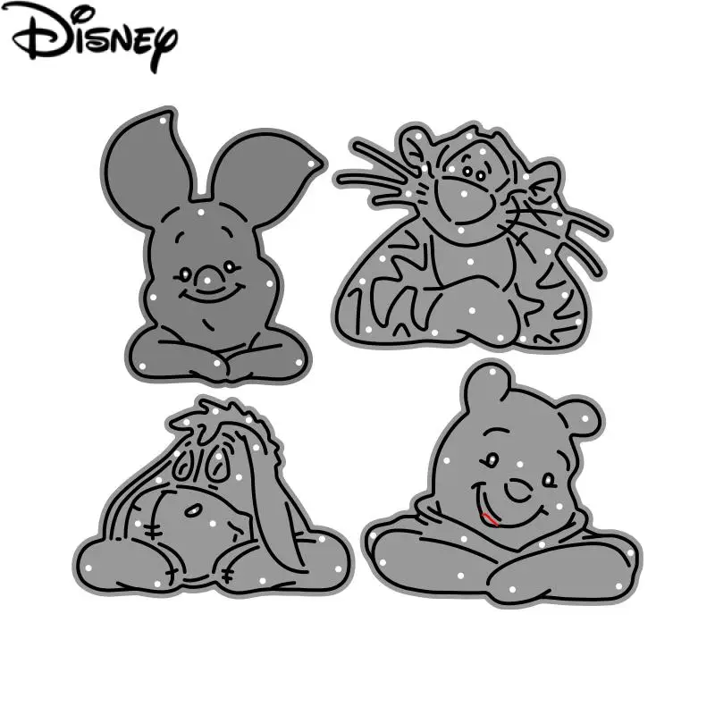 Disney Movie Winnie the Pooh & Pals Metal Cutting Dies Tigger Eeyore Piglet Die Cuts Mold Decoration Scrapbook Paper Craft Mould