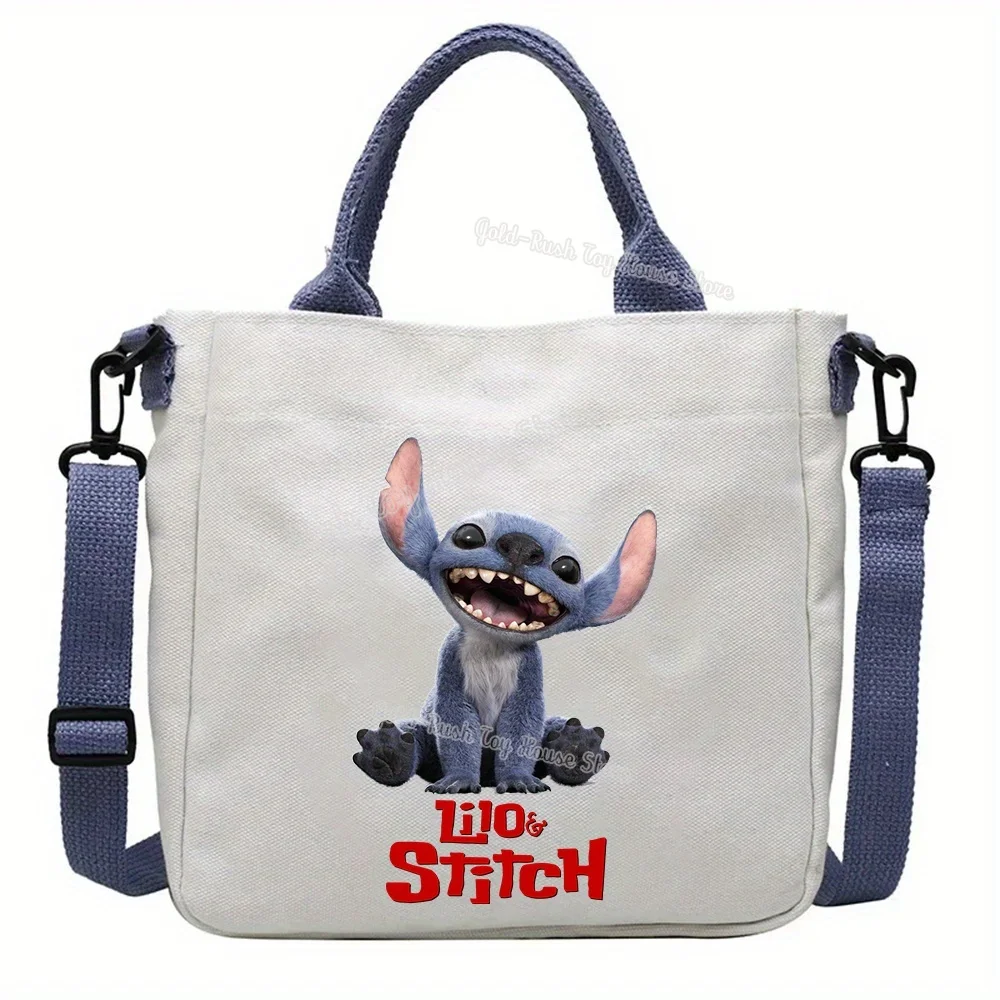 

Disney Lilo&stitch Print CrossbodyBag Shoulderbag Handbag Picnic Bag Tote Bag Portable Canvas Shopping Bags Beach Bag Gift