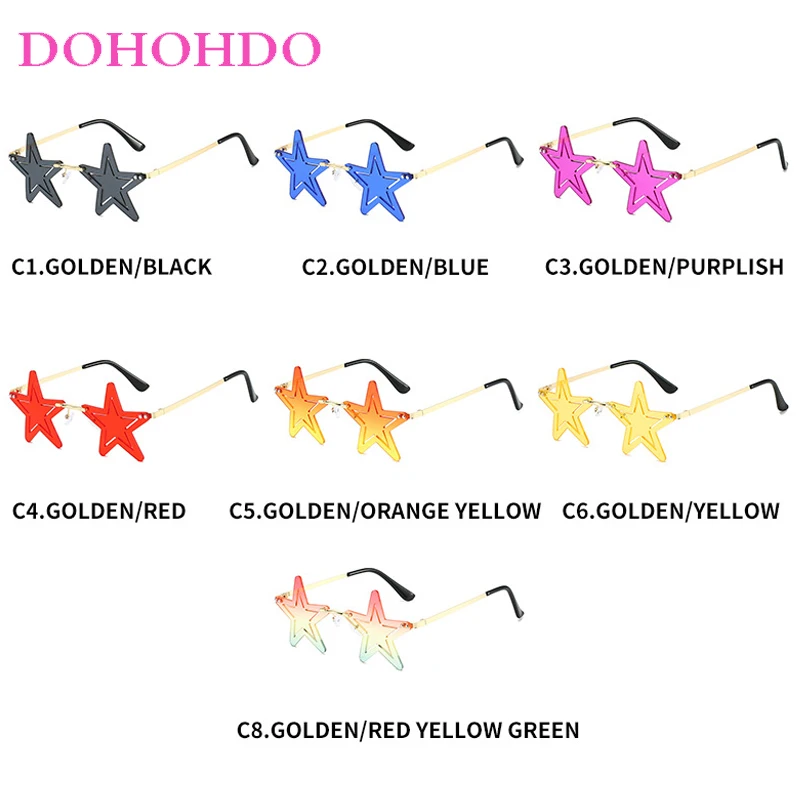 New Fashion Metal Hip-hop Star Sunglasses Women Men Personality Brand Design Eyewear Street Photography Party Shades UV400 Очки