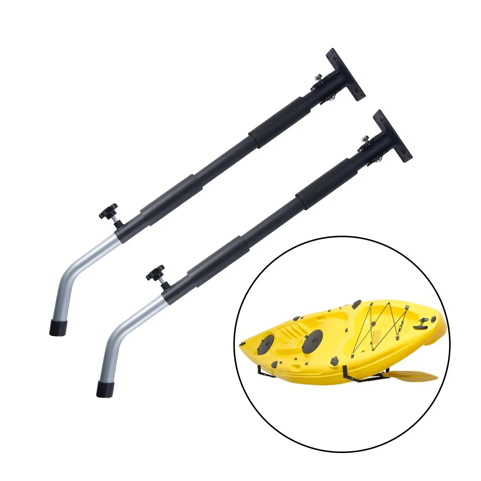 Kayak Storage Rack Storage Hanger Canoe Bracket Heavy Duty Paddleboard Organizer Paddle Holder Telescopic for Outdoor Garage