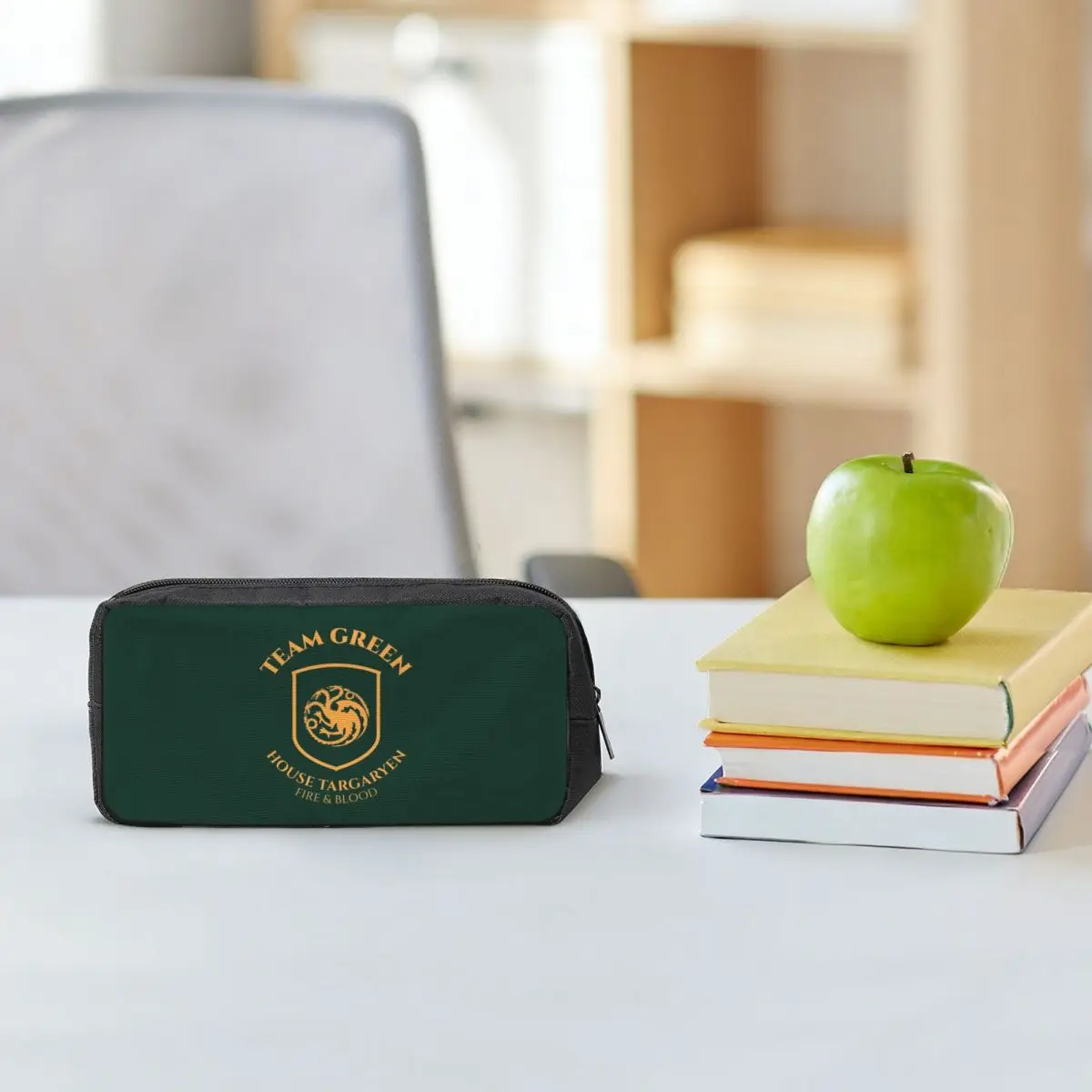 Game Of Thrones House Targaryen (1) Estuches para lápices para estudiantes, caja para lápices escolares, bolsa para lápices, bolsa para lápices de gran capacidad, soporte para bolígrafos