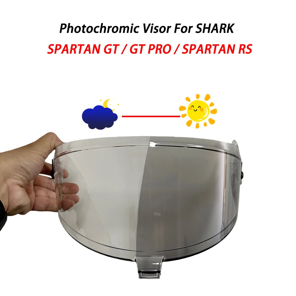 Фотохромный козырек для шлема для SHARK SPARTAN GT/GT PRO/SPARTAN RS, мотоциклетные шлемы, щиток для линз, стеклянный экран видоискателя