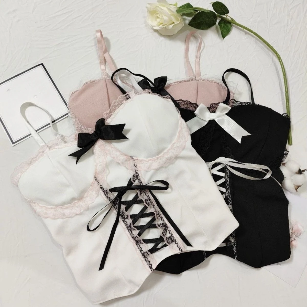 Süße Kawaii Patchwork-Tanktops für Damen, ärmellos, lässig, Camisole, Retro, Vintage, modische Bluse, Sommer