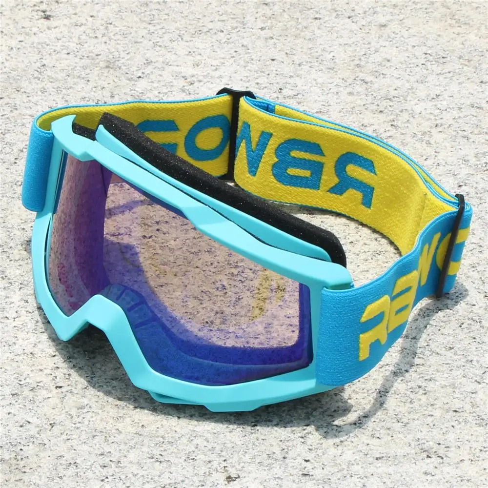 Herren Retro Motorrad-Sonnenbrille Nachtsicht Motocross Schutzbrille MX Fahrbrille Vintage Helm-Brille
