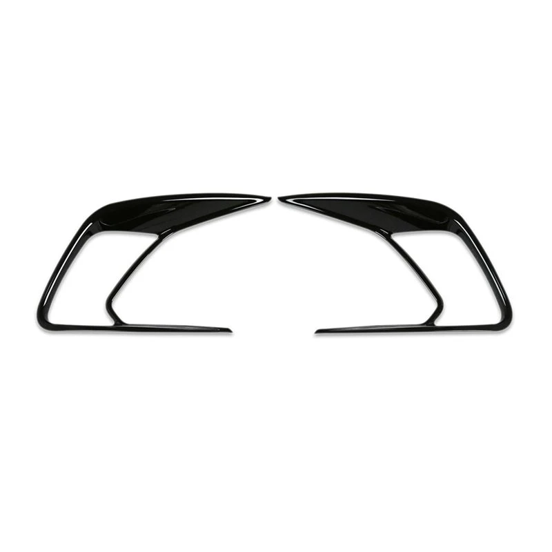 A48P-Front Fog Light Lamp Cover Trim For Toyota Grand Highlander 2024-2026 Accessories Black