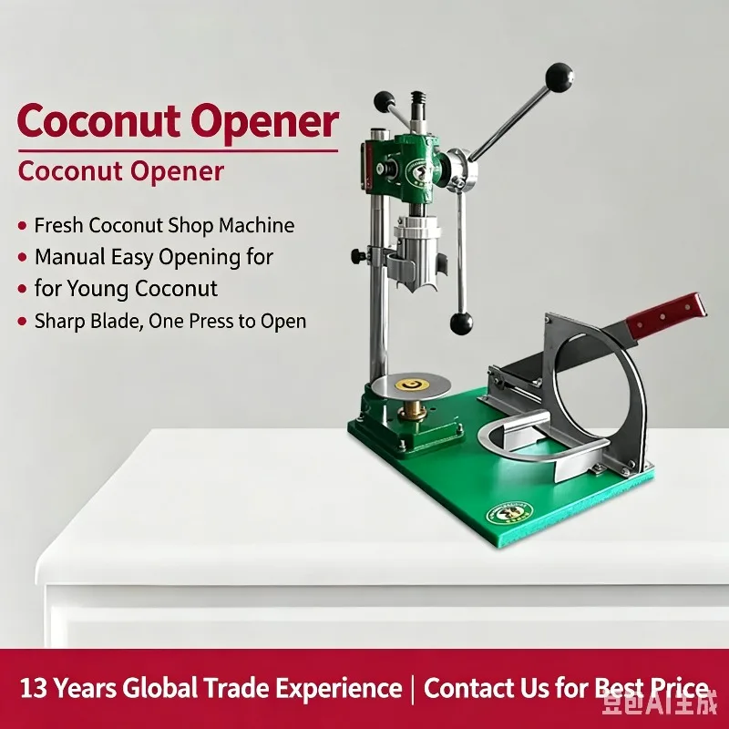 Commercial Manual All-in-one Coconut Opener Peeler Machine Popular Fruit Shop Hand Coconut Cutter Tool