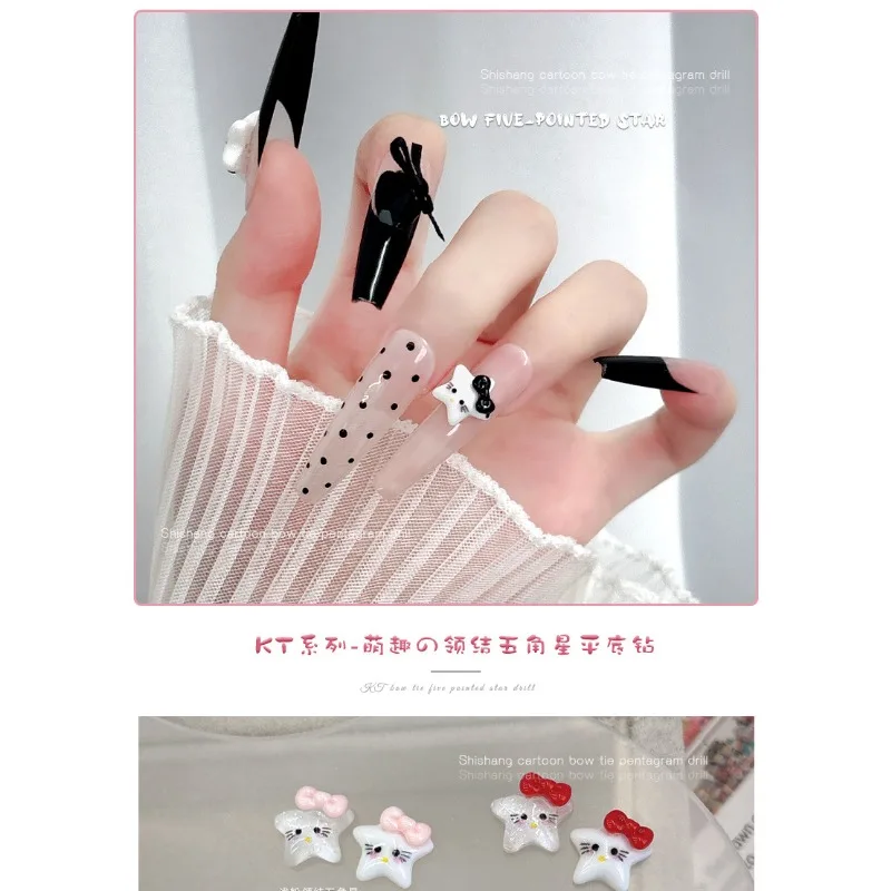 20 قطعة/الحزمة مثقاب ملحقات أظافر DIY جديد لطيف على شكل نجمة، مناسب لمختلف زخارف الأظافر الطازجة واللطيفة