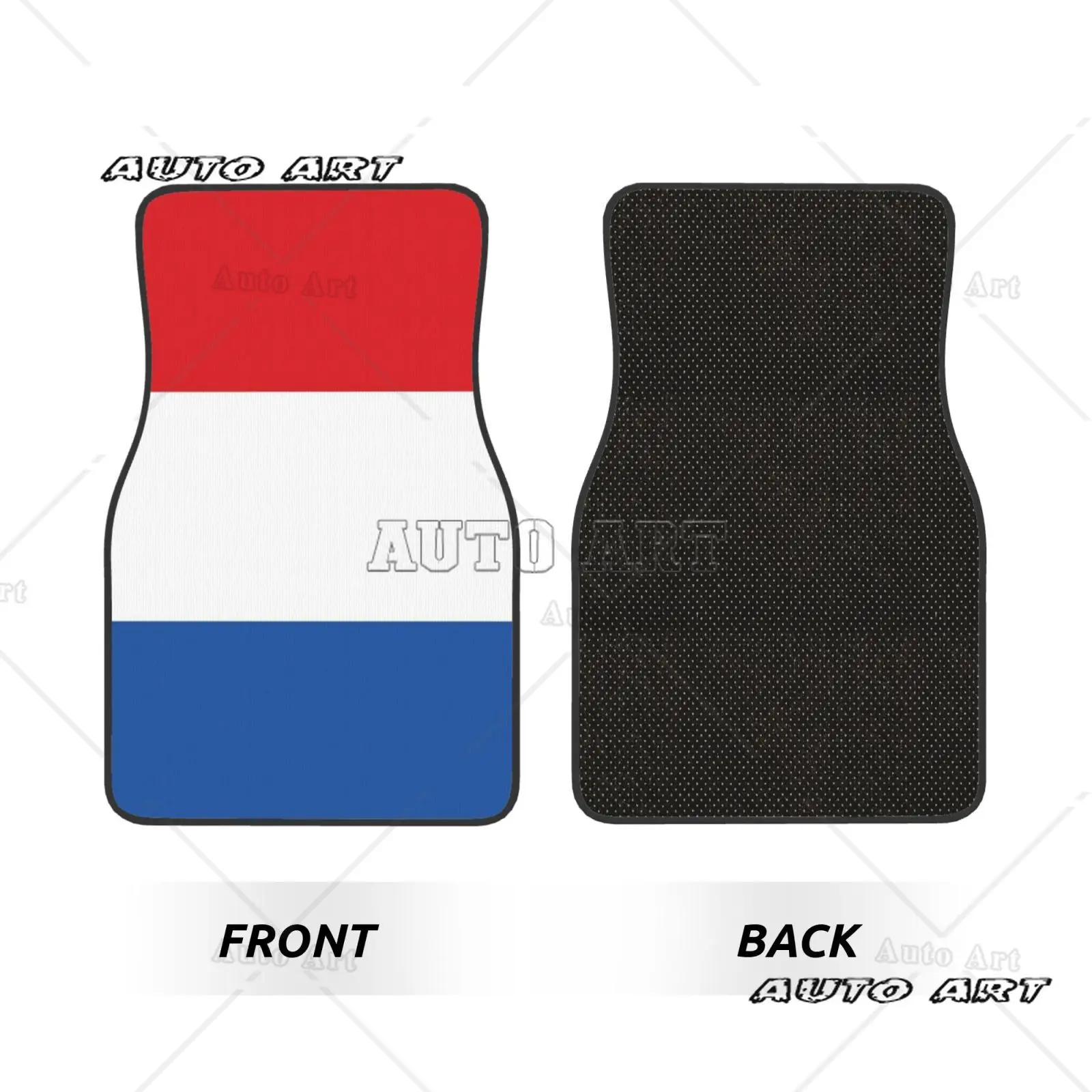 Netherland Flag Car Floor Mat Set of 4  Waterproof  Suitable for All Seasons  Applies To All Vehicle Models  Patriotic Theme