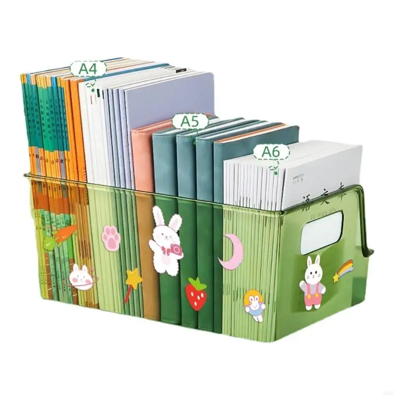 M3GC Desktop Transparent Book Storage Desk Desk Bookshelf Office Holder