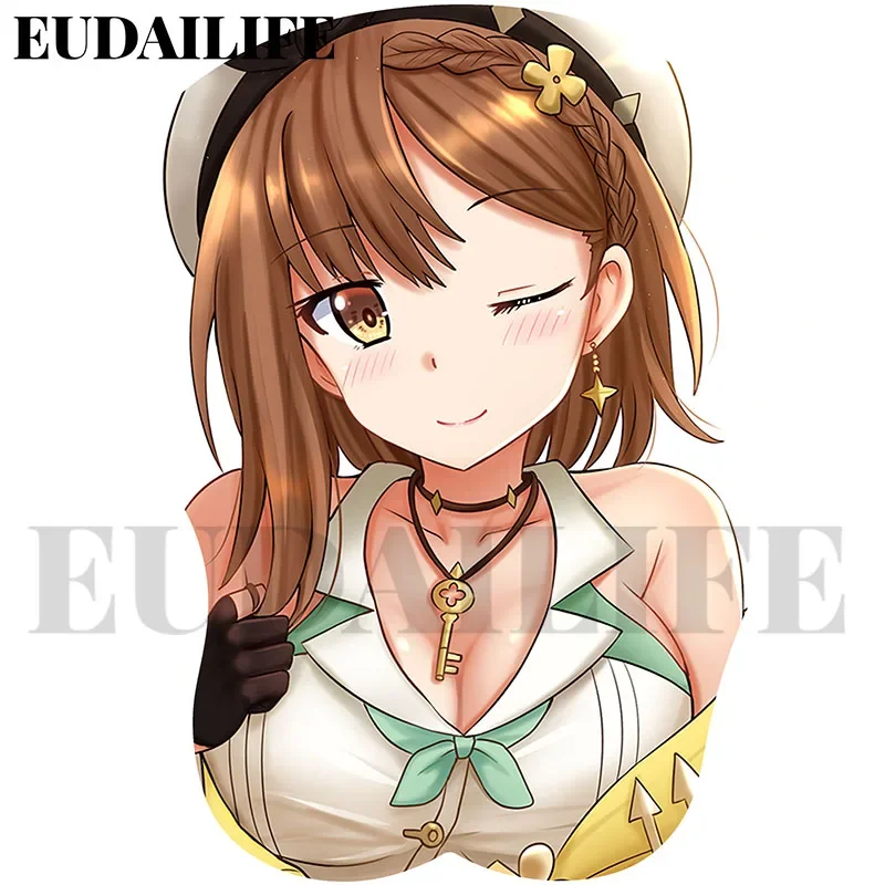 Atelier Reisalin Stout Ryza 3D Mousepad Hand Wrist Rest Mouse Pad Mousepad Silicone Oppai Soft Mouse Mat Office Work Gift