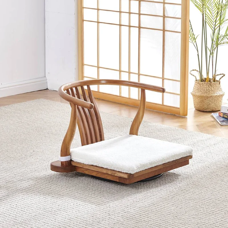 Comfortable Japanese Floor Chair With Back Support Zaisu Tatami Legless Chair Great for Reading Games Meditating