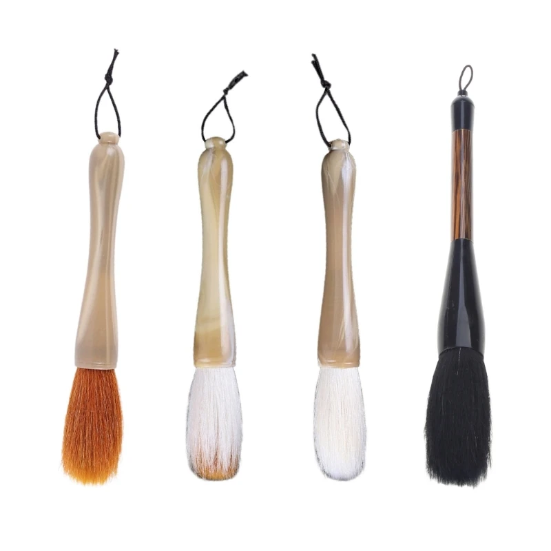 Chinese Calligraphy Brush Writing Brush Bear Hair Brush Hopper-shaped Weasel Hair Brush for Practice Chinese Calligraphy