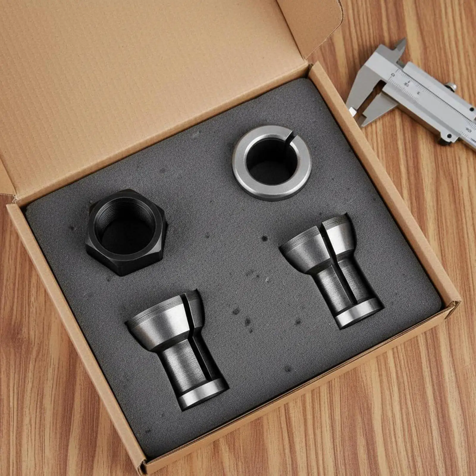 M17 Collet Nut and 6x16.5 Collet Set Fastener Components for Workshop Precision Metalwork