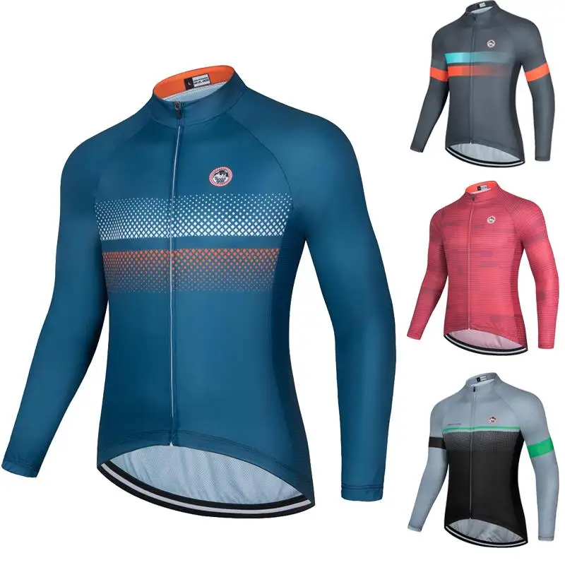 2024 New Autumn Cycling Jersey Long Sleeve Men Summer Cycling Clothing Tops Spring MTB Bike Jersey Road Bicycle Jackets