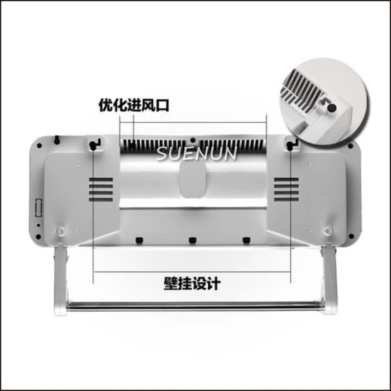 سخان المنزلية الحائط مسخن الهواء الحمام مقاوم للماء سرعة سخان الحرارية المرحاض الكهربائية مسخن الهواء الساخن