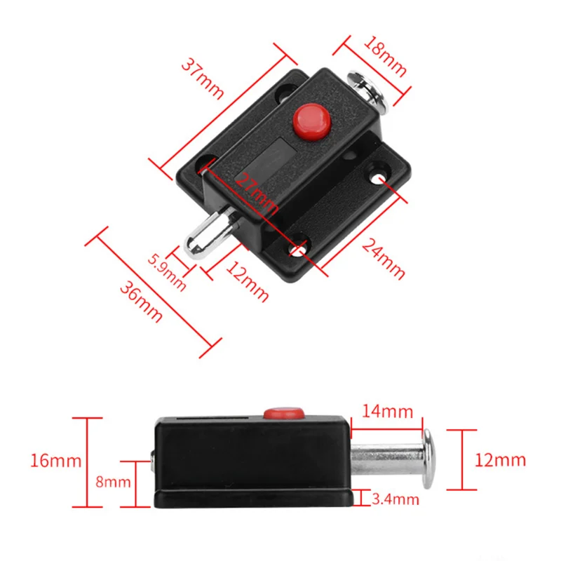 2pcs Door Bolts Latch Lock for Door Window Cabinet Box Cupboard Slide Locker Home Safety Bolt DIY Furniture Hardware