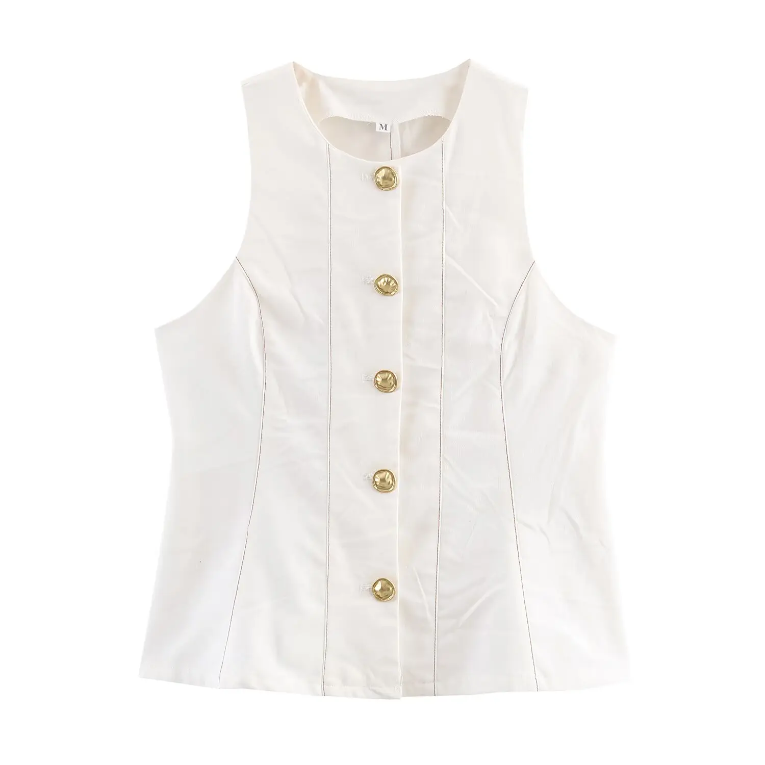 

2025 New Women's Clothing: European and American Style Fashionable Versatile Stitched Short Skirt Vest