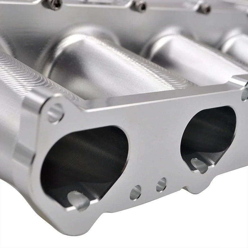 

Sell Well SK CUSTOM Factory CNC Aluminum Anodized Intake Manifold For Sr20 CVT Engine 4 Injector Intake