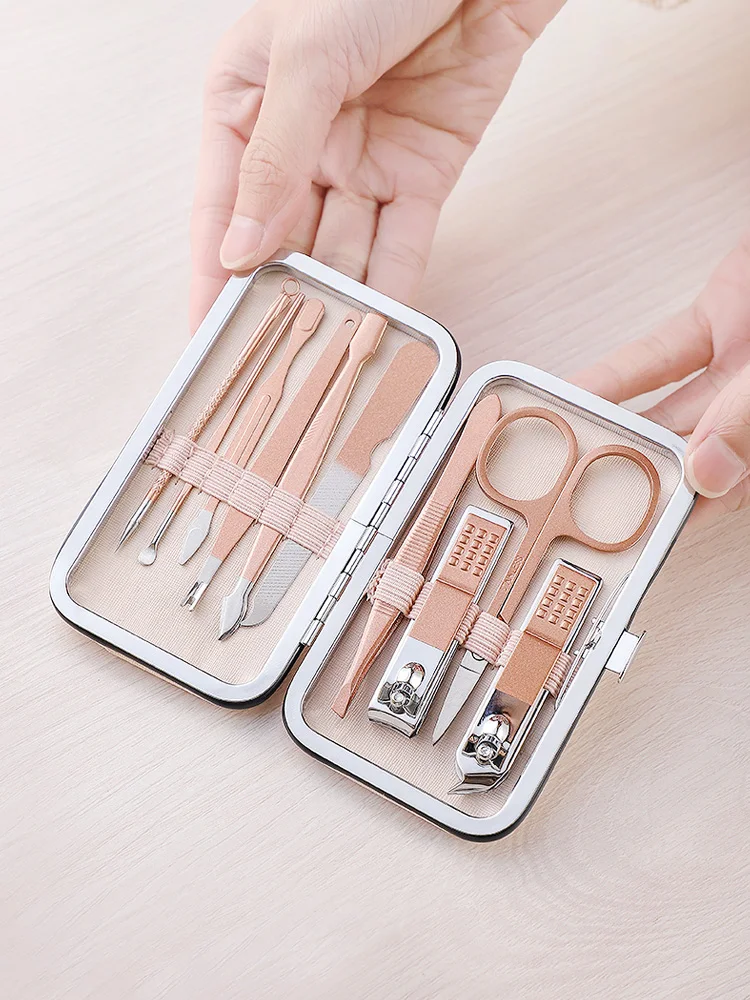 Manicure Set Women's Home Trimming Toenail Manicure Tool Outfit Nail Clippers Nail Clippers Earpick Set