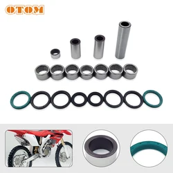 OTOM Motorcycle Linkage ARM Triangle Lever Accessories Bearing Oil Seal Bushing For HONDA CR125 CR250 CRF250R CRF450R CRF450X