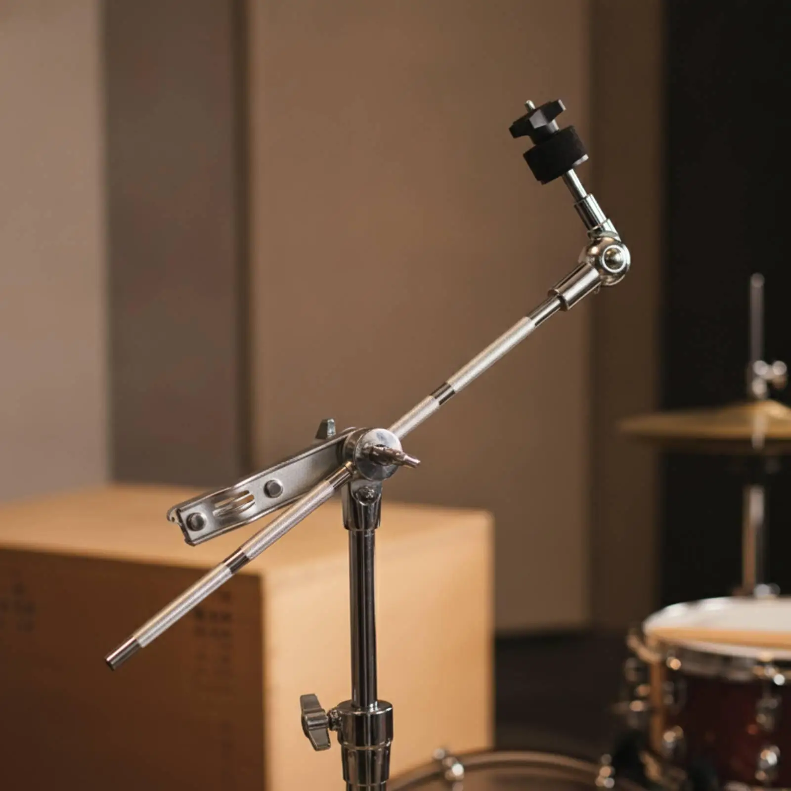 Drum Hardware Extension Arm Adjustable Drum Extension Arm with Clamp Multi-Angle Cymbal Holder with Clamp for Drummers,