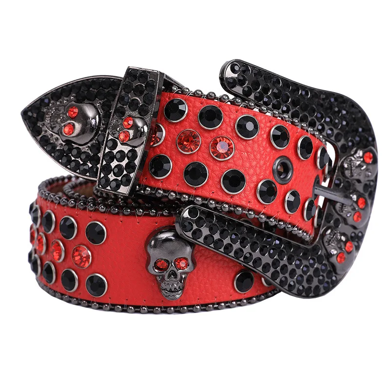 115CM  Men Girls Alloy Belt Fashion match Decorative High Sense Punk Rivet Decoration end New Design Popular Stage Performance