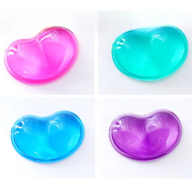 1Pc Comfort Gel Computer Mouse Hand Wrist Rests Support Cushion Pad Fashion Silicone Heart-shaped Wrist Pad For PC Laptop