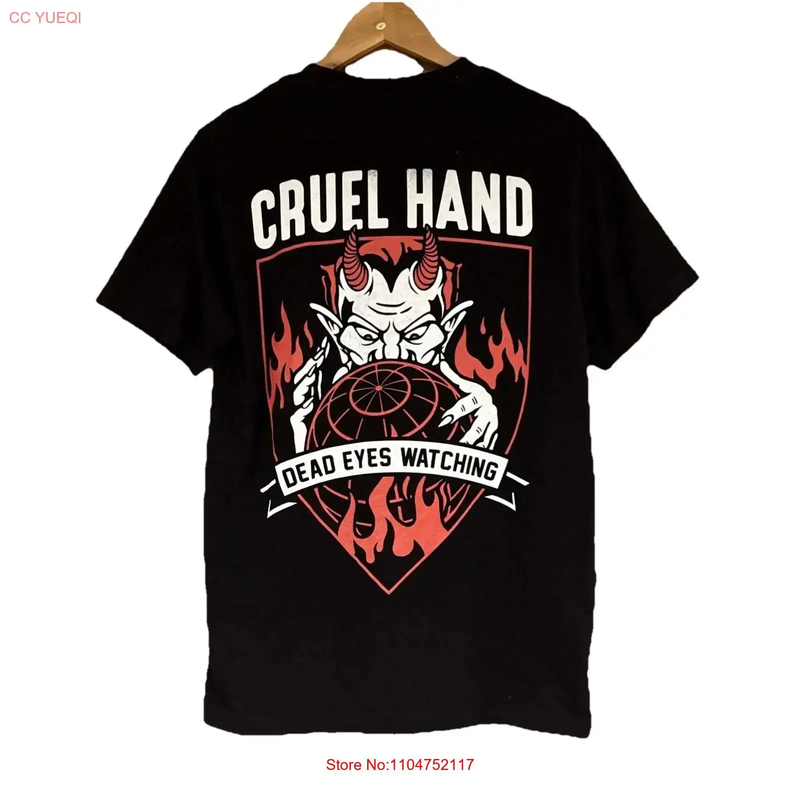 Cruel Hand Band T Shirt Hardcore Punk hxc sxe Medium RARE Guns Up Terror Bane vintage Washed Stretched Top For Everyday Wear