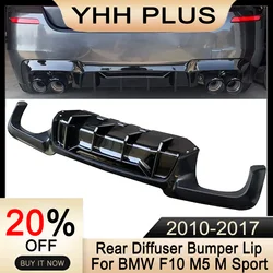 M5 Rear Diffuser Bumper Lip Quad Exhaust Rear Lip For BMW 5 Series F10 M5 M Sport F10 F18 2010-2017 Accessories Auto Exterior