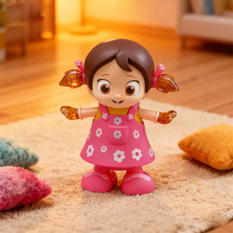 ダンシングガールアクションフィギュア：音楽と光、歌う/踊るロボット - 男の子、女の子、子供向けのクールで安いおもちゃ、クリスマスプレゼント