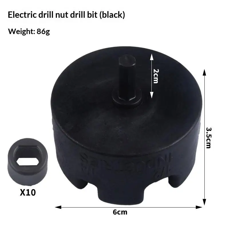 Nut Zipper Drill Attachment Remover Bolt Extractor Nut Drill Bit Socket Wrenches Tool Power Tool Accessories