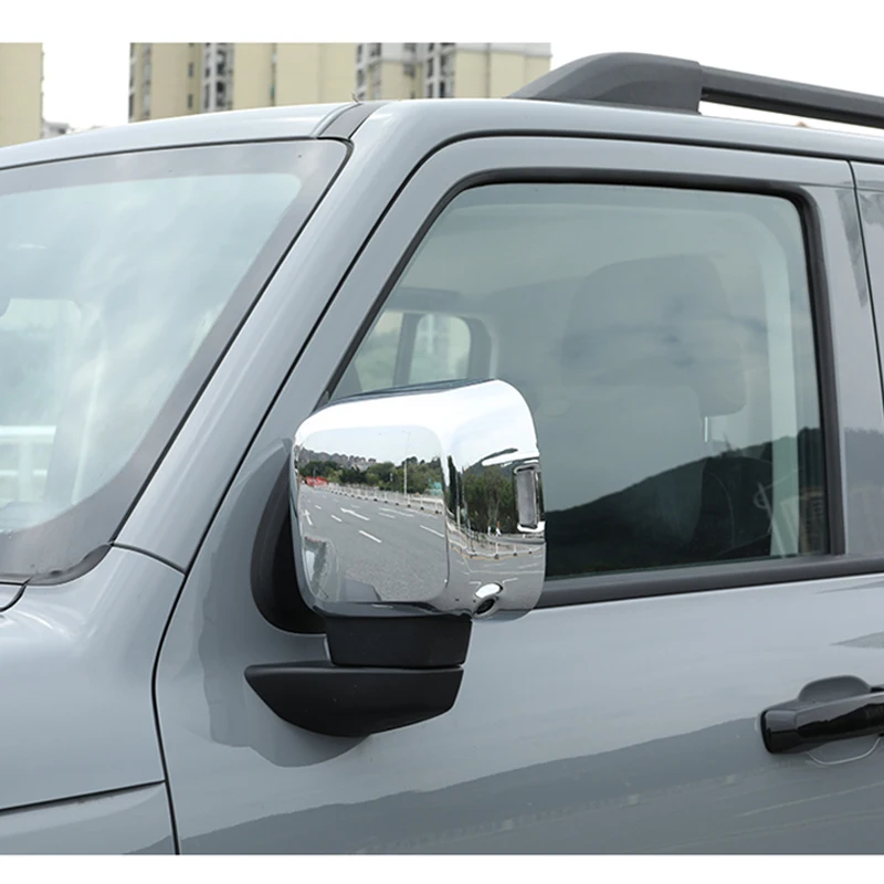 

For Great Wall GWM Tank 300 2023 2022 2021 Side View Mirrors Cover Trim Protection ABS Chrome 3D Stickers Car Styling Auto Parts