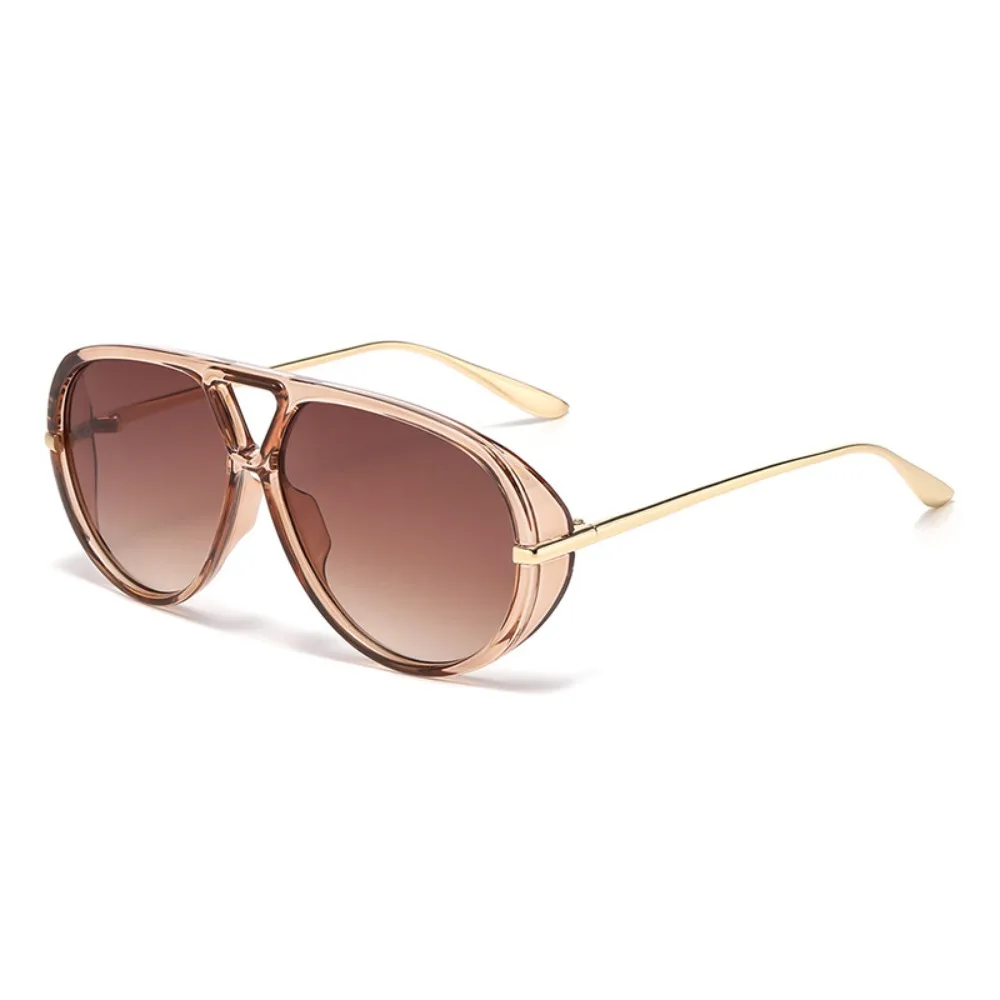 

Vintage Irregular Large Frame Sunglasses Shades Pilot Multicolor Lenses Eyewear Leopard Print Retro UV400 Sun Glasses Beachside