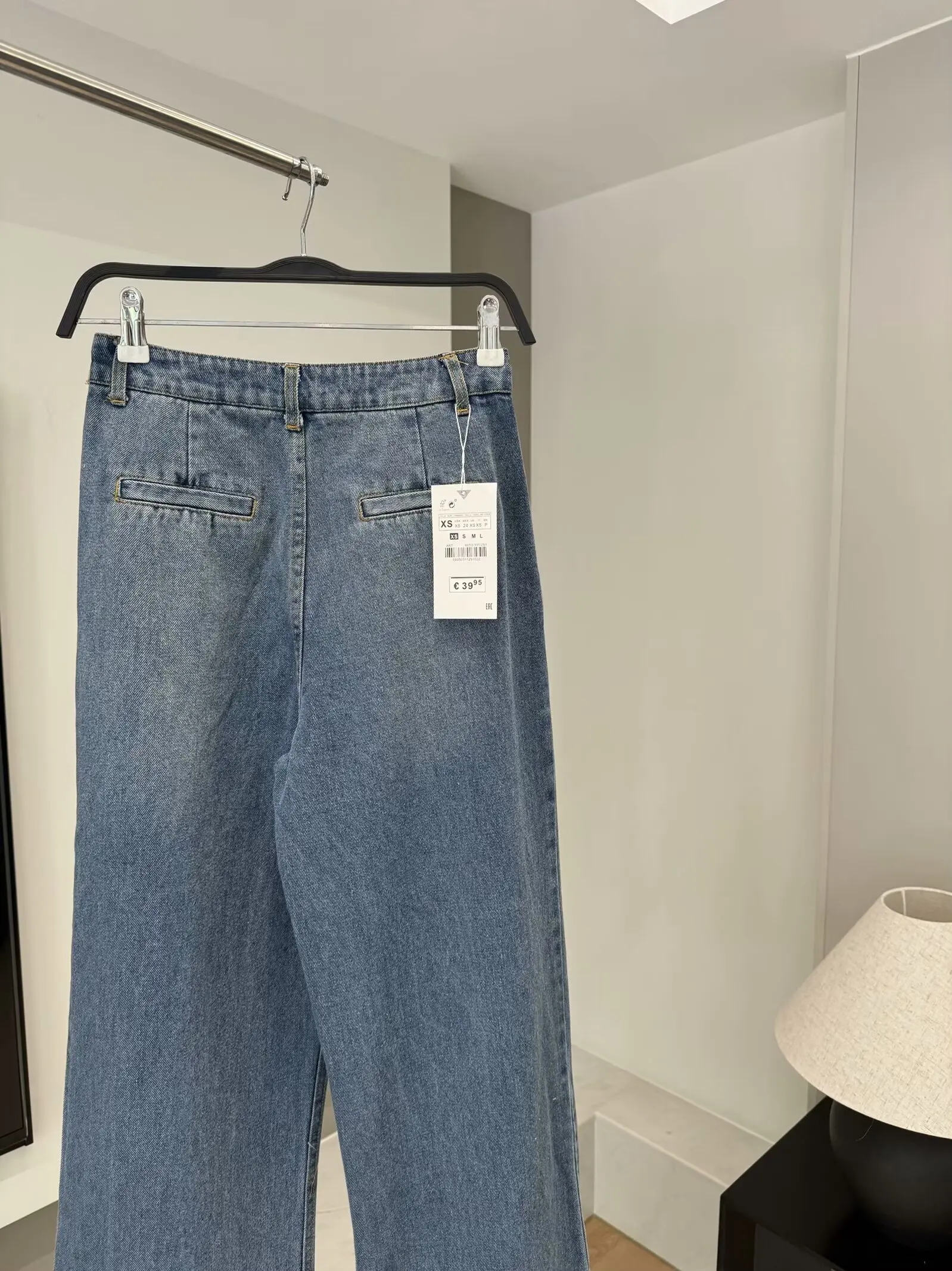 Damskie 2024 nowe modne luźne boczne kieszenie na co dzień wszechstronne plisowane dżinsy retro z wysokim stanem zamek błyskawiczny damskie spodnie dżinsowe Mujer