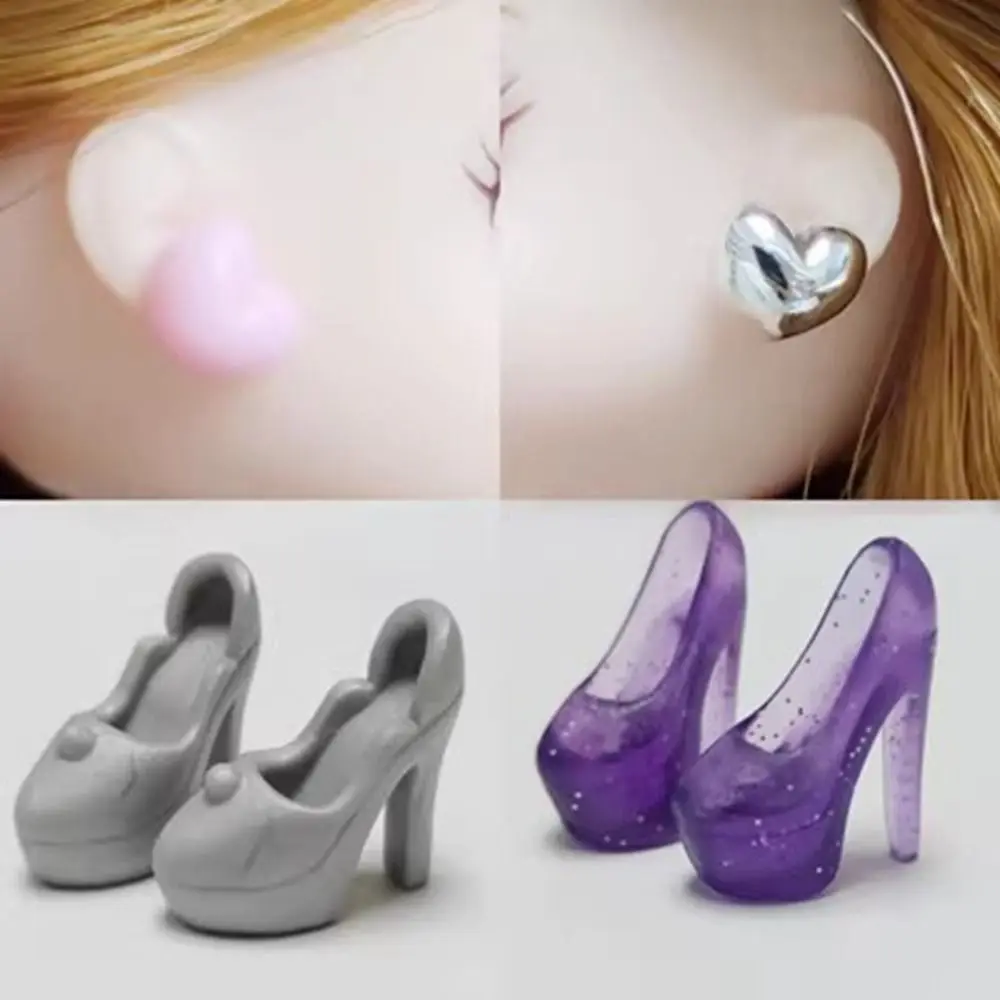 

Fashion Doll High Heels New Multi-Styles Plastic Mini Eyeglasses Cute Accessories DIY Toys 30cm 1/6 Dolls