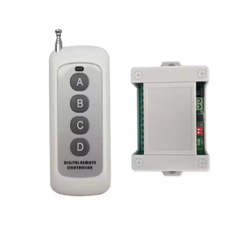 1-Transmitter 4-Vibrator Wireless Remote Vibration Reminder, High Power 200M Silent Call Alert System