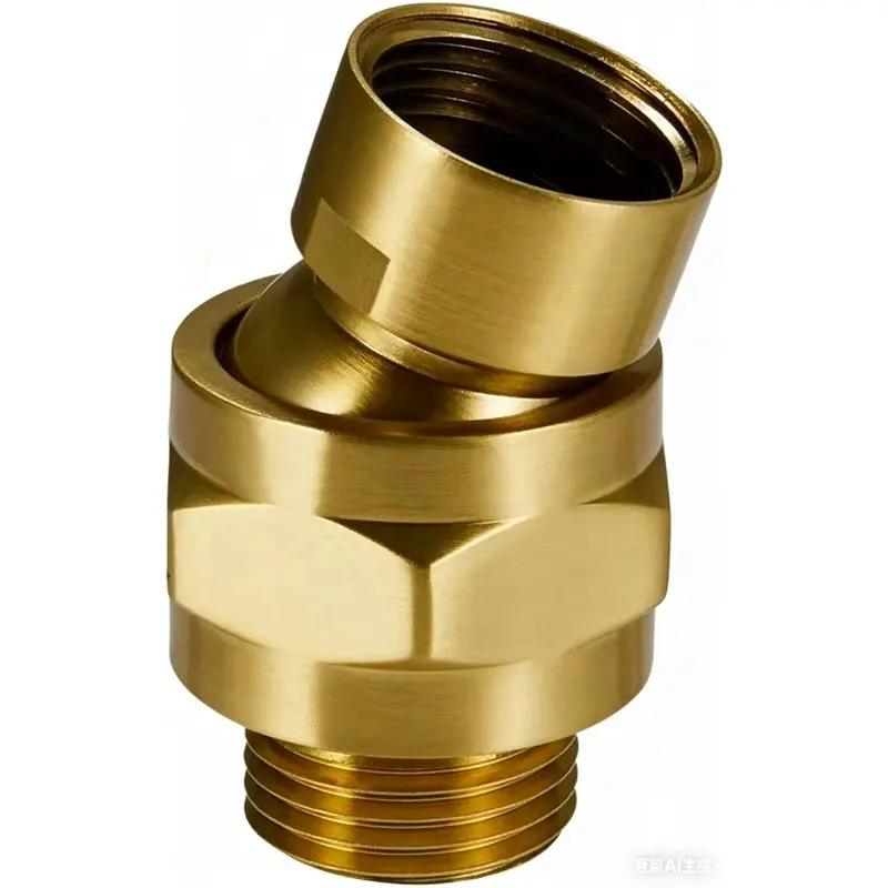 

ABKU-Shower Head Swivel Adapter Solid Brass Shower Head Swivel Ball Adapter Adjustable Shower Extension