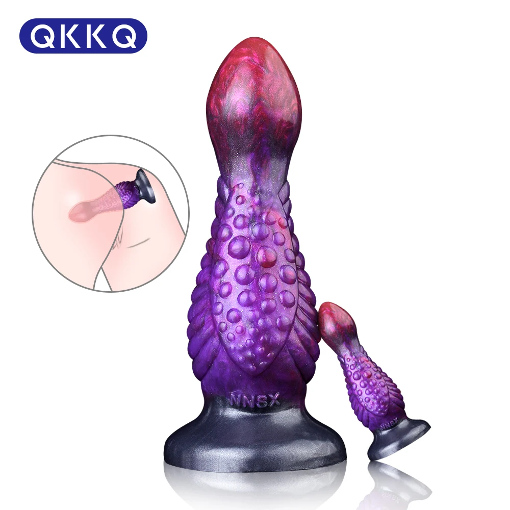 

QKKQ Fantasy Monster Silica Gel Anal Plug Man And Woman Gay Stimulate Back Yard Butt Masturbate Adult Products Sex Toys 18+