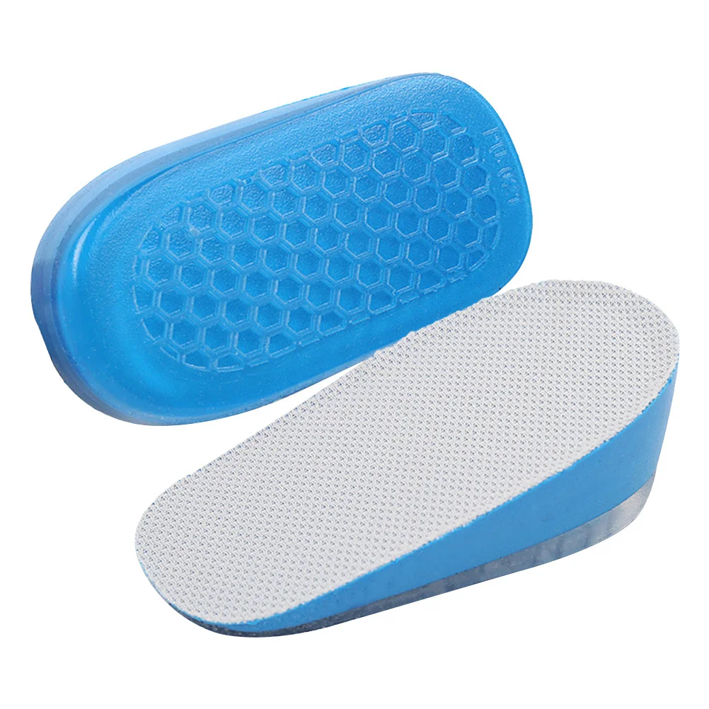 

Shoe Mat Heightening Insoles Lift Gel Shoes Insert Foot Care Unisex Half Inserts Blue