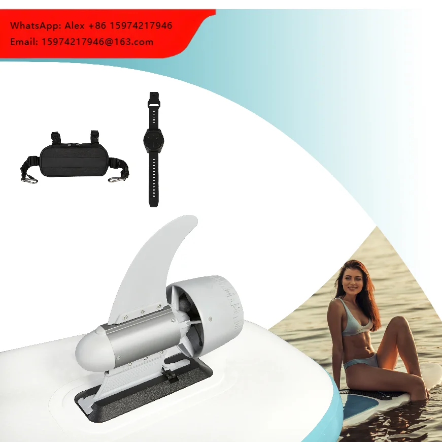 Electric Underwater Scooter SUP Motor Pump Water Sports Kayak Booster Surfboard & Swim Dive Gear Accessory