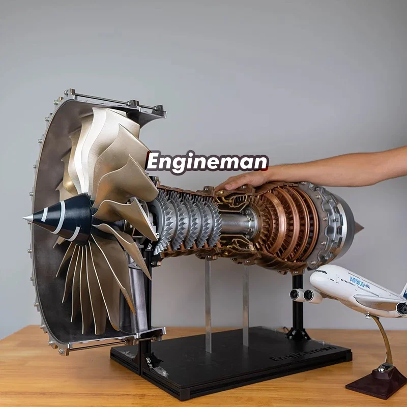 Custom Limited Edition Turbofan Engine Model Aviation Turbofan Engine Teaching Aids Engineman Exhibition Model Toys Gift