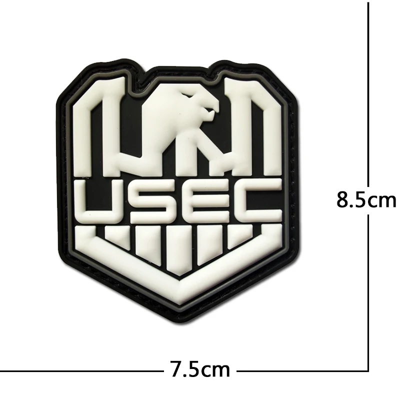 3D PVC Bear Claw Patches USEC Bear Claw Badge Hook&Loop Escape From Tarkov Armband on Clothes Rubber Emblem Backpacks Decoration
