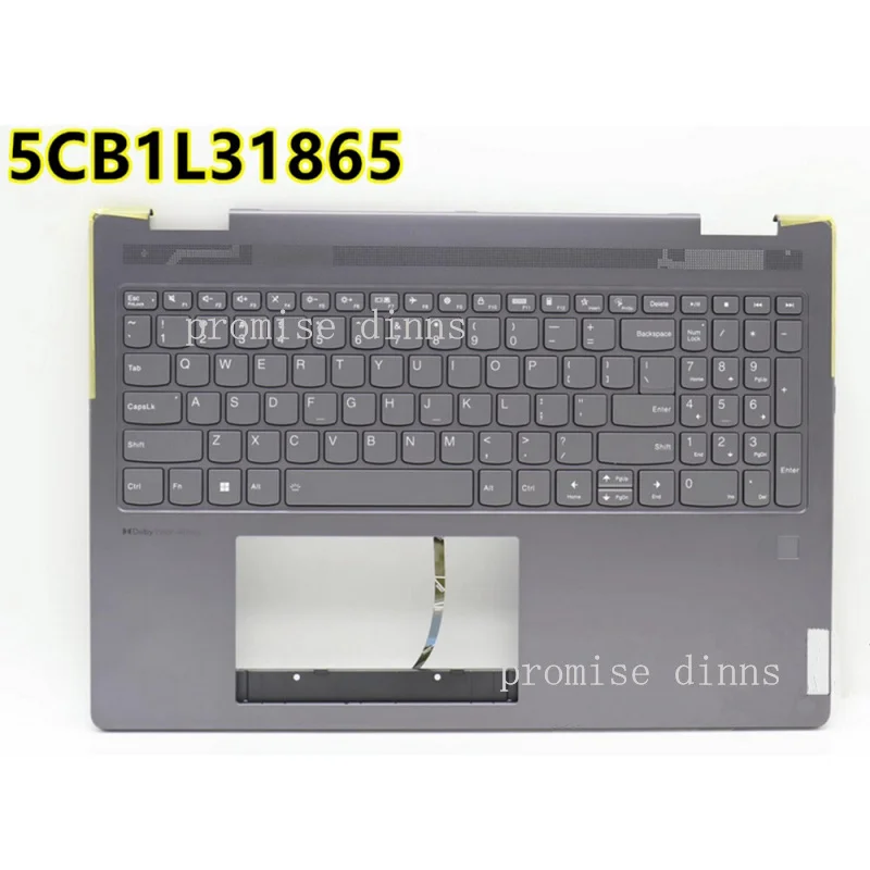 M  For Lenovo Yoga7 16IRL8 ARP8 2023 Laptop Keyboard Palmrest Upper Case C 5CB1L31865