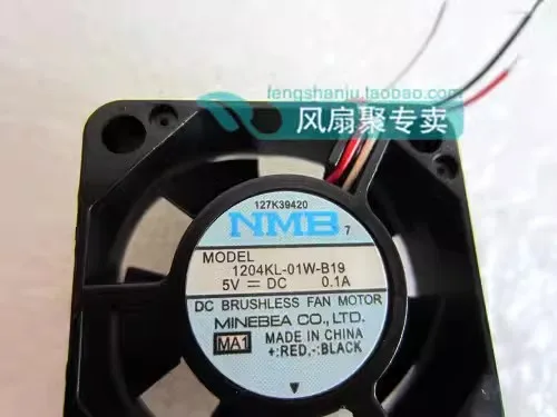 Free shipping, brand new original NMB-MAT 1204KL-01W-B19 3CM3010 5V0.1A miniature cooling fan