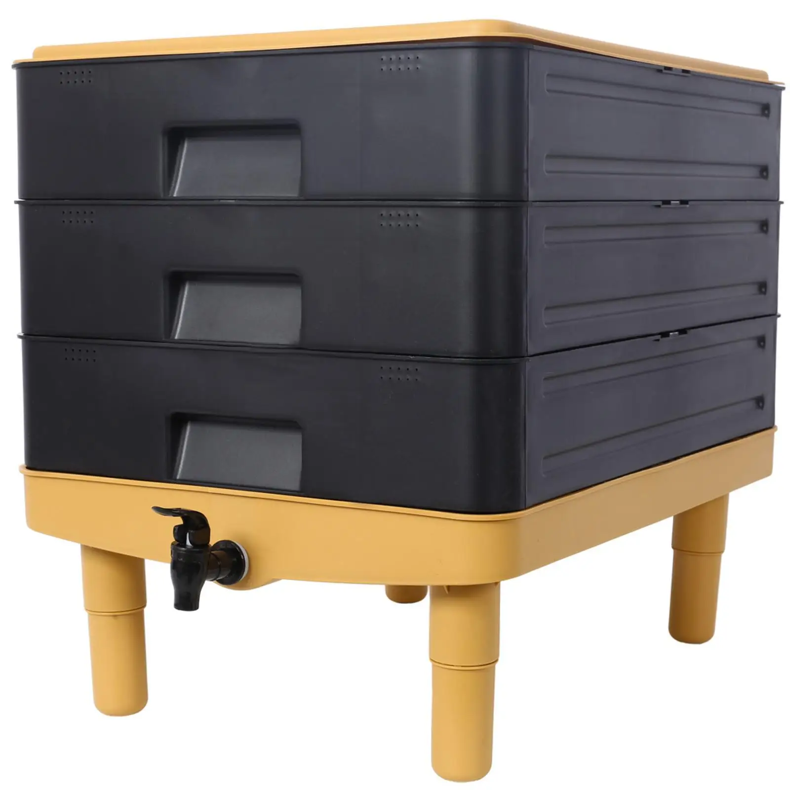 

User-Friendly 65L Compost Bin with Faucet - Composting Efficiency for Home &