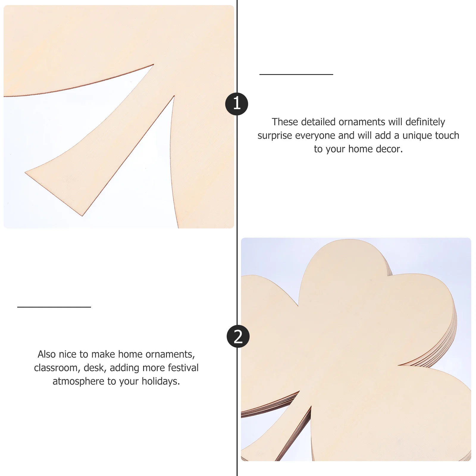 

8pcs Wooden Decorations Unfinished Wood Slices St Patrick'S Day Ornaments Diy Crafts Home Classroom Hanging Pendants